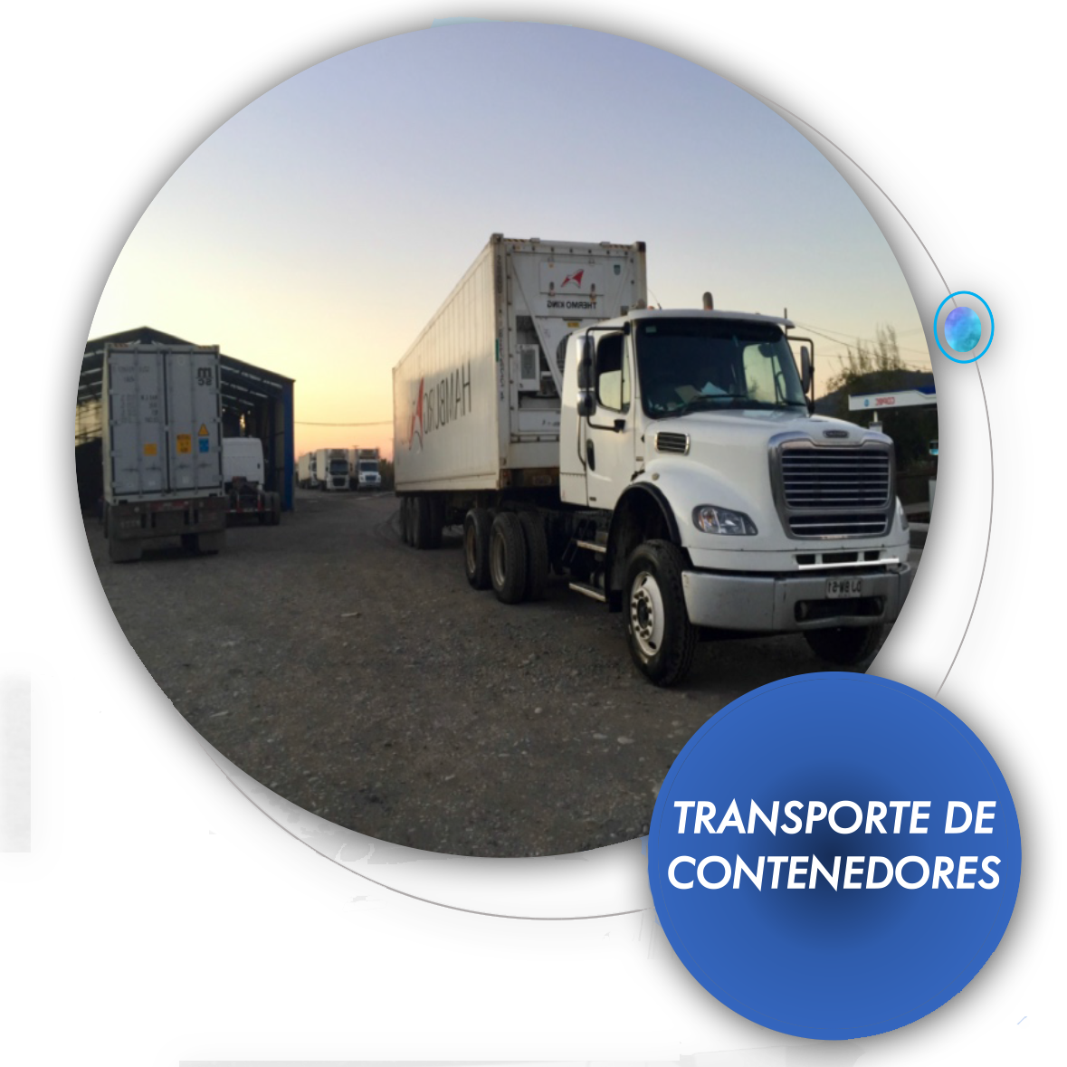 Torre nevada, Transporte de contenedores